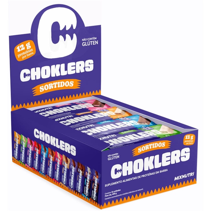 CHOKLERS SABORES SORTIDOS - DISPLAY 12 UNIDADES