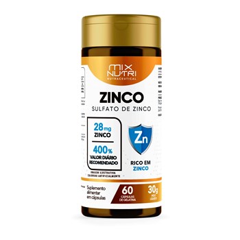 NUTRACEUTICAL SULFATO DE ZINCO - 60 CAPS