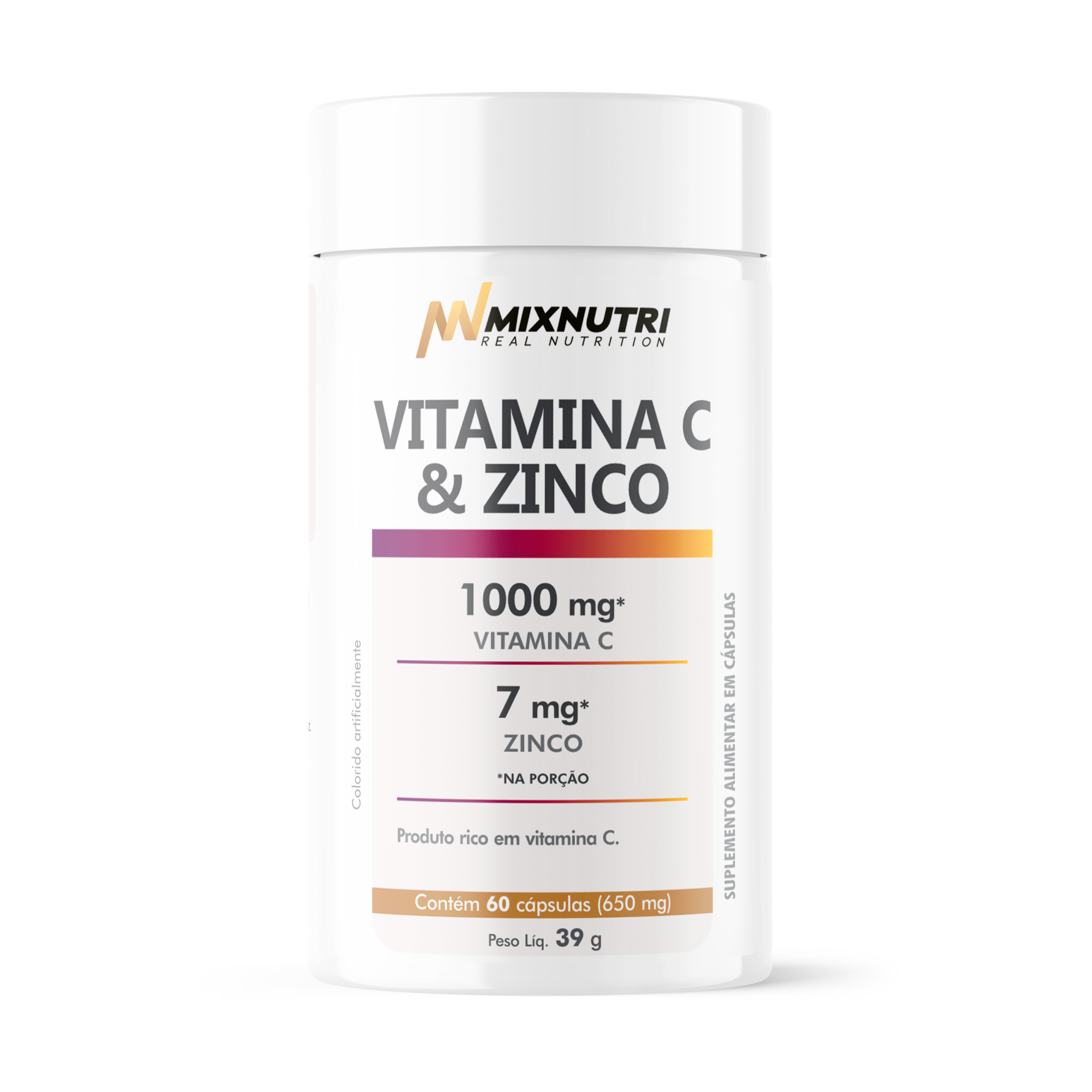 NUTRACEUTICAL VITAMINA C ZINCO - 60 CAPS MIXNUTRI